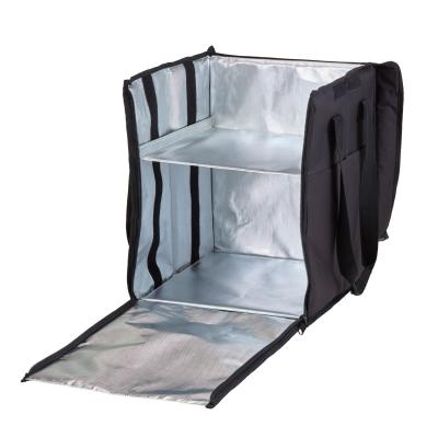 Termoizolační batoh, skládací, s vyjímatelnou přihrádkou, Cambro, Objem: cca 78l, 78L, Černá, 355x380x(H)430mm | GBBP151417110